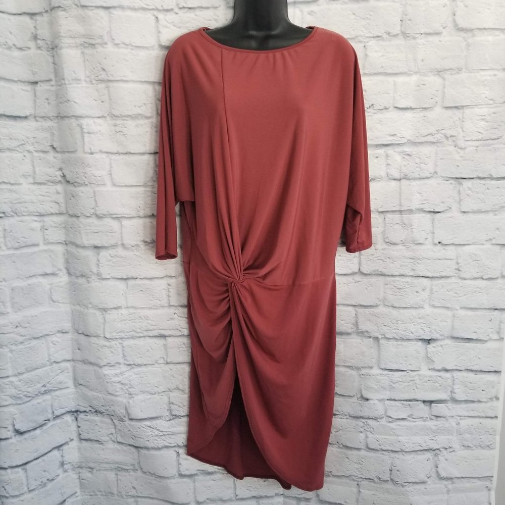Knot Detail Dressy Long Top - S (NWT) - Picture 4 of 4